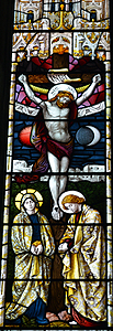 The crucifixion in the east window March 2014
